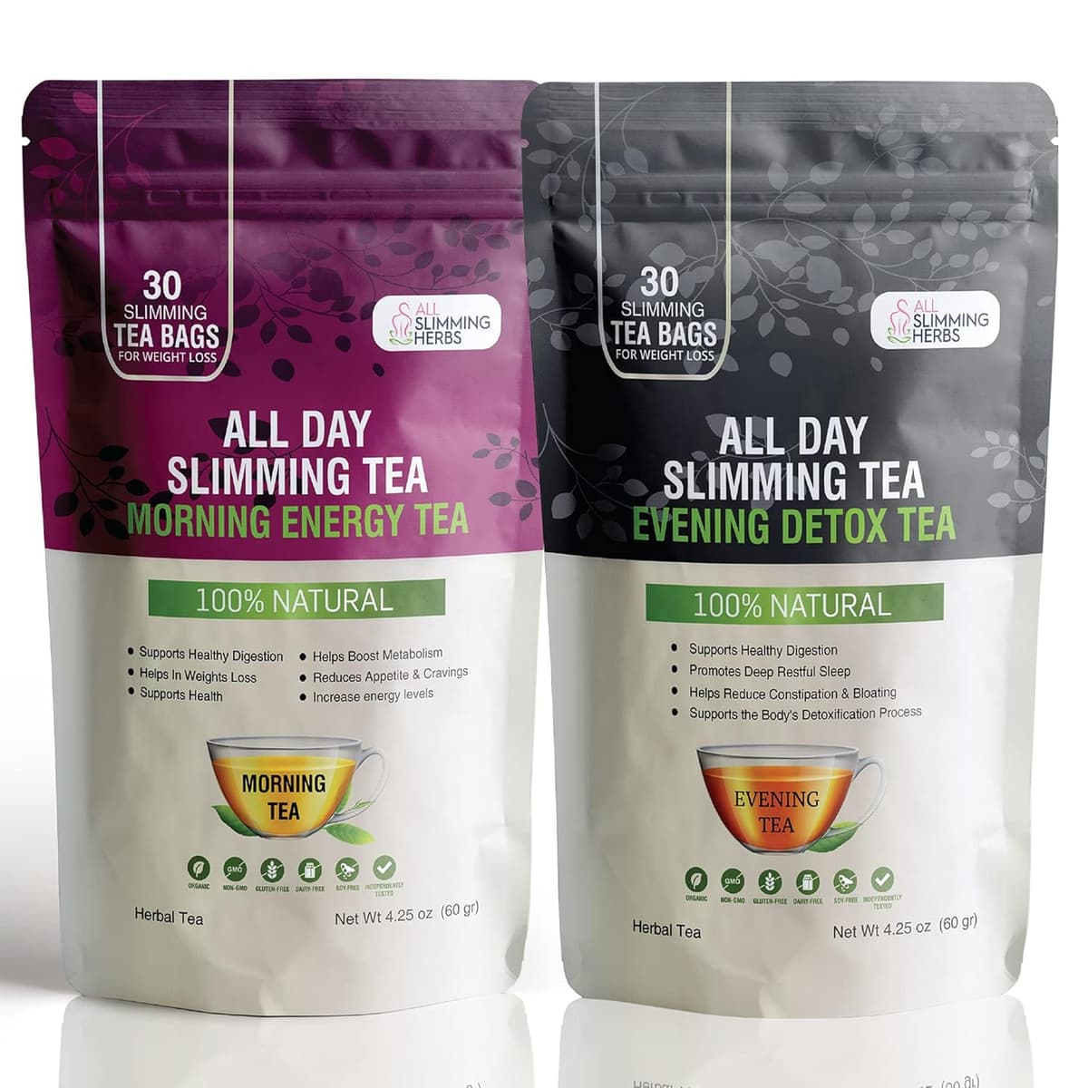 All Day Slimming Tea — Morning Energy & Evening Detox