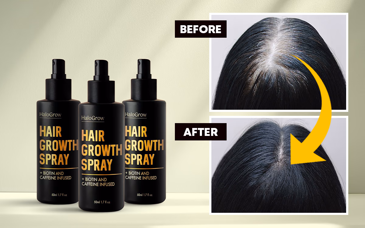 HaloGrow hair growth spray